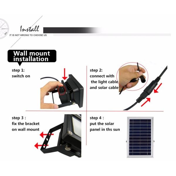 500C Waterproof LED Solar Flood Light Solar Powered Motion Sensor Flood Light