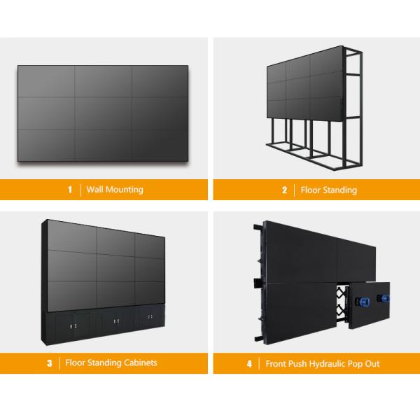 49 Inch LCD Video Wall 8ms Response Time Seamless Spilcing For Conference Room