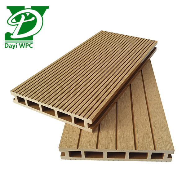 Quality Modern Waterproof Wood Plastic Composite Hollow Decking Panels for sale