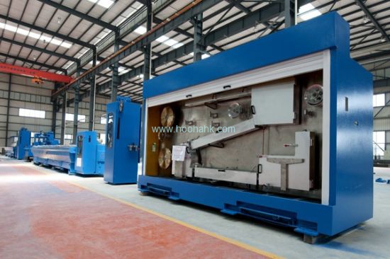220KW Copper Wire Steel Aluminum Rod Breakdown Wire Drawing Machine With Annealing Machine