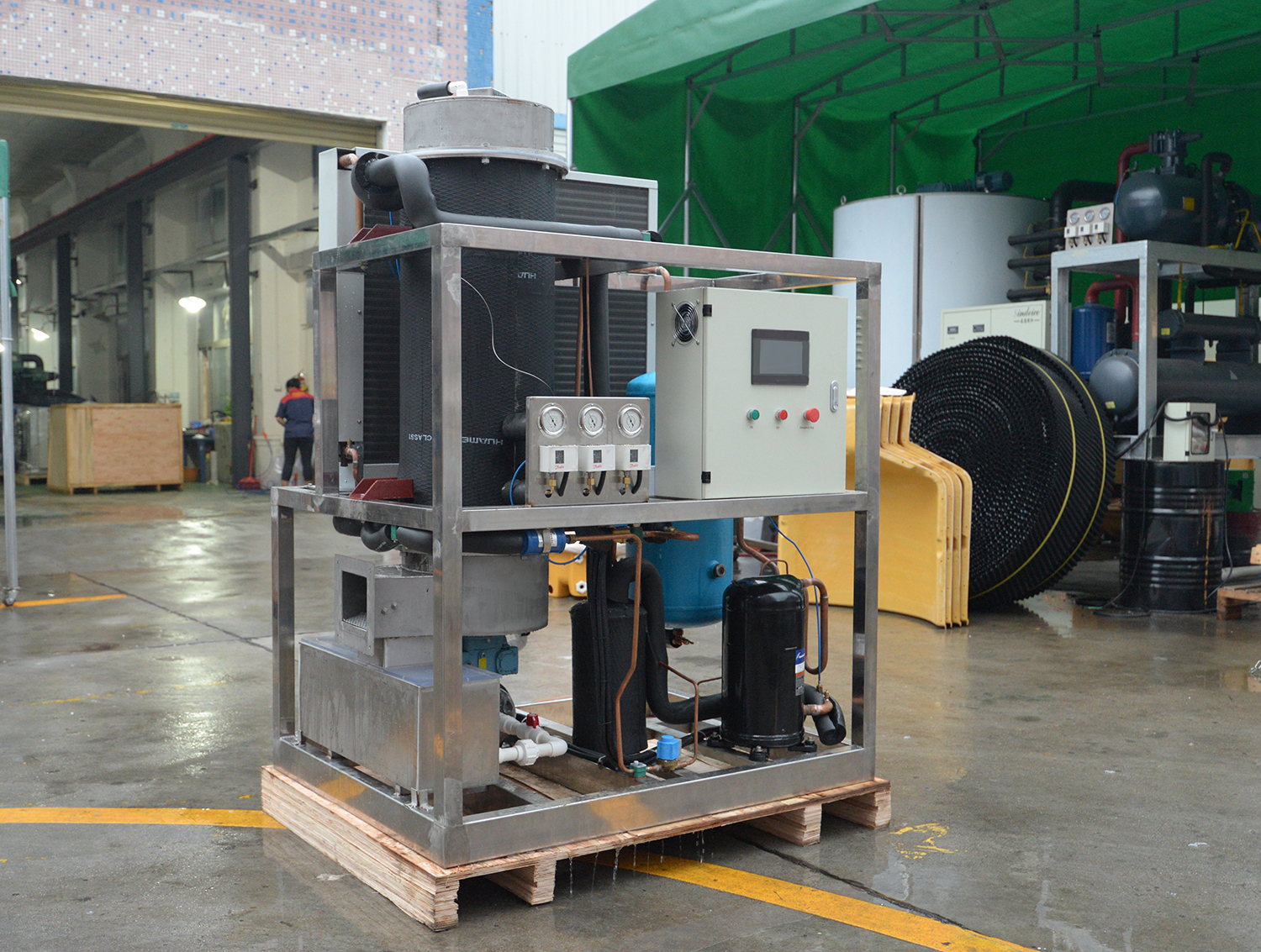 1600KG Ice Tube Machine 2 Ton 1 Ton Big Ice Block Making Industrial Commercial Ice Maker for Business in Philippines