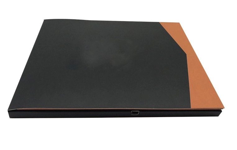 custom design 7 inch LCD Video Brochure advertisement video booklet with pocket