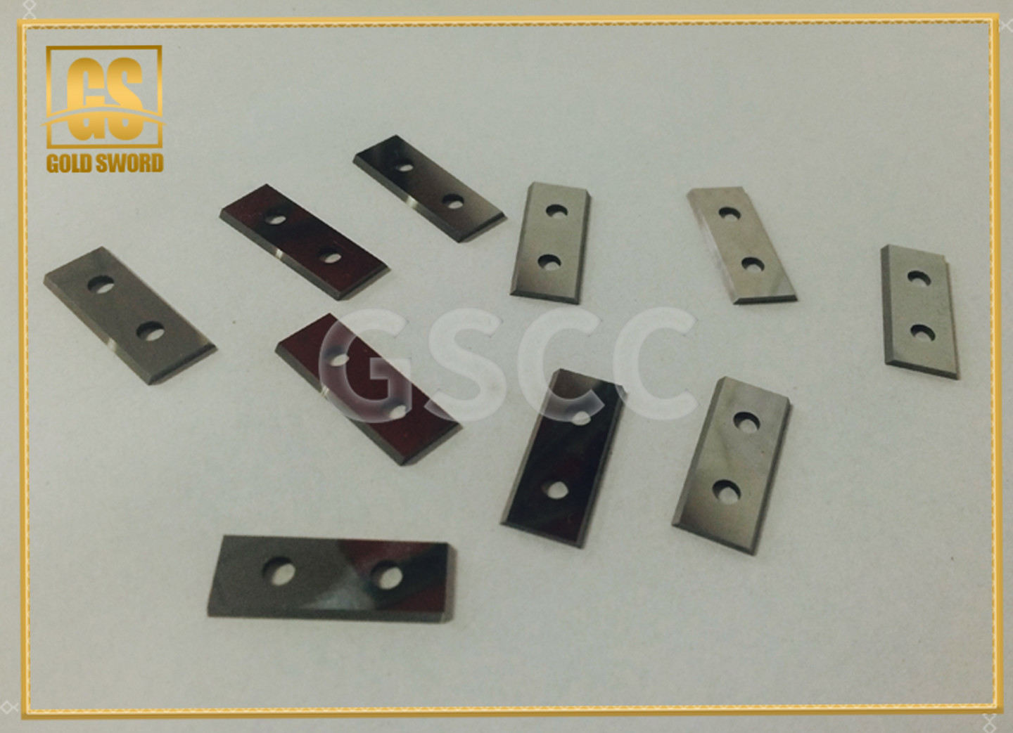 Quality Double Holes Carbide Scraper Blade Rectangle Shaped Good Toughness for sale