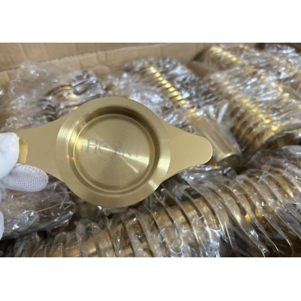 Customized Gold Stainless Steel 304 Loose Leaf Tea Filter Strainer Reusable Metal Tea Filter Infuser