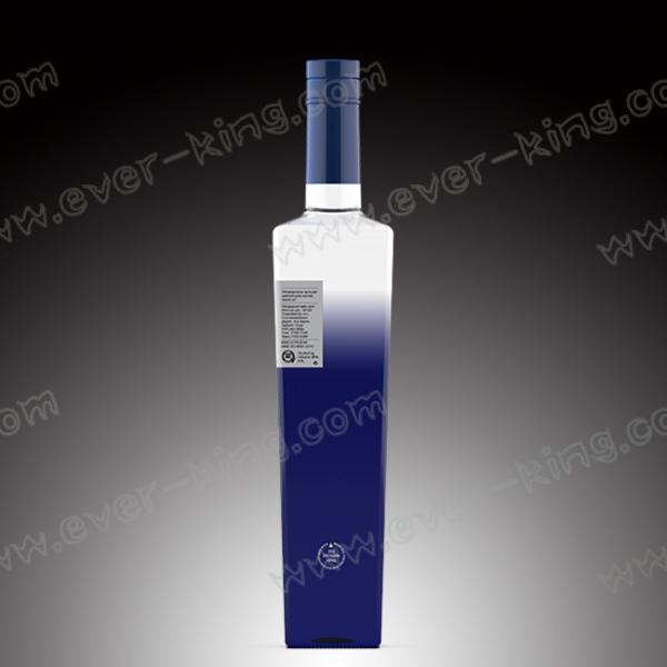 Rubber Sealing Empty Cork Cap Vodka Glass Bottle