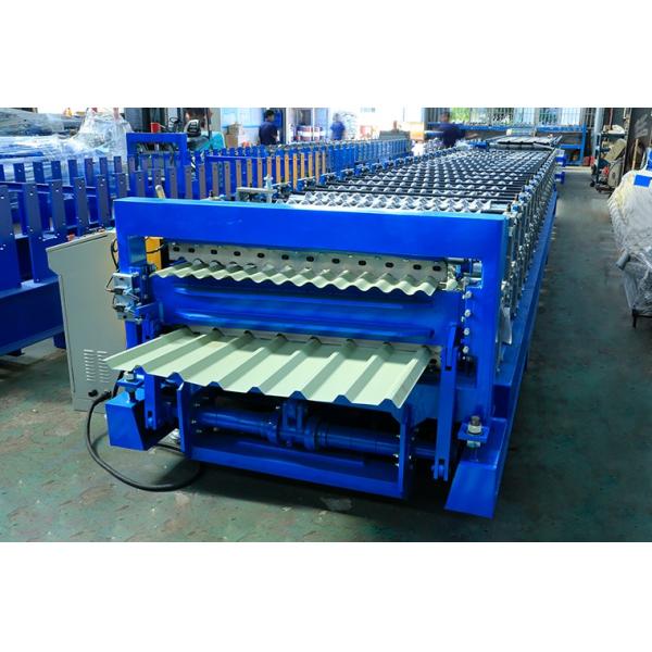 Metal Roofing Panel Double Layer Roll Forming Machine 12-15m/Min Capacity