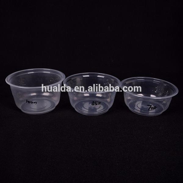 Mini eco-friendly pp transparent plastic disposable sauce cup with lid cover