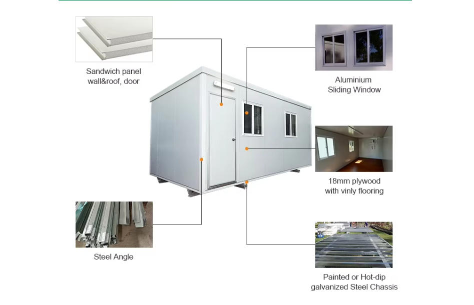 Multiple Size Specifications Prefabricated Expandable Containers With Terraces.