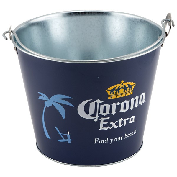 DADI Tinplate Metal Ice Bucket Large Drinks Cooler Backyard Beverage Tub Offset Lithography Printing