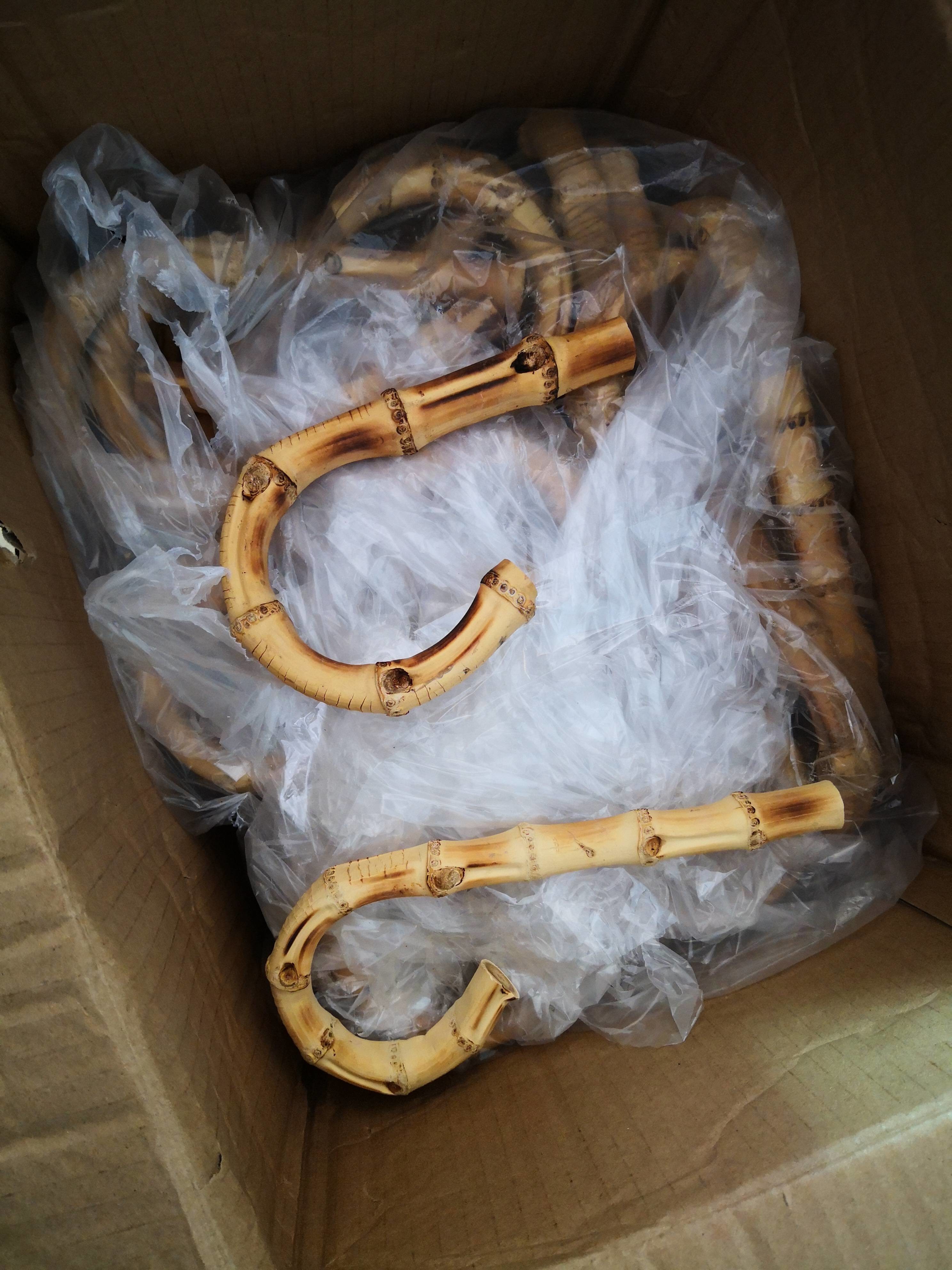 a pair Bamboo Handle 15cm(5.9 in) Bamboo Purse Handle Bag Handle handbag handle bag
