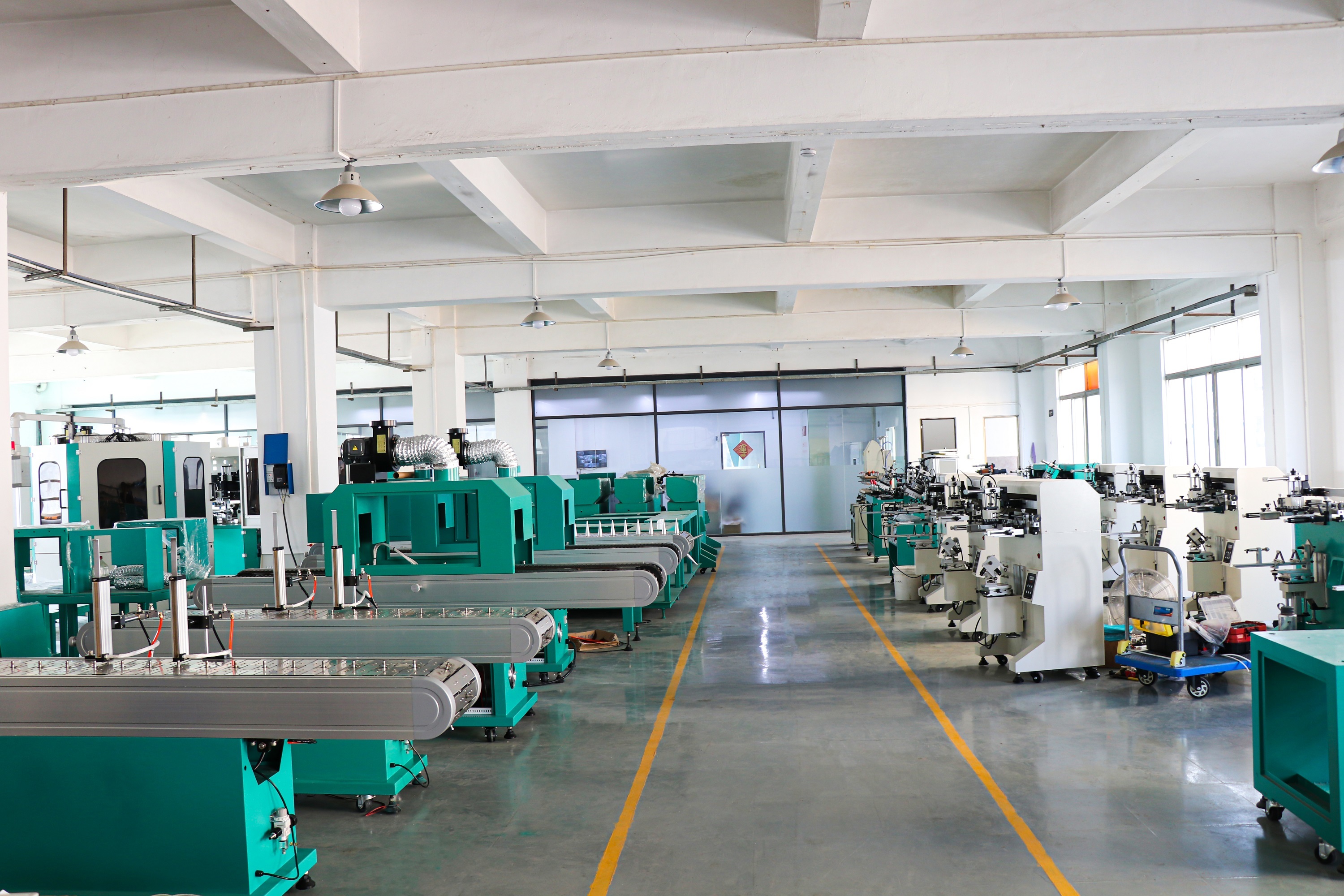 Container 2-Color 60 Pcs/Min CNC Automatic UV Curing Screen Printing Machine