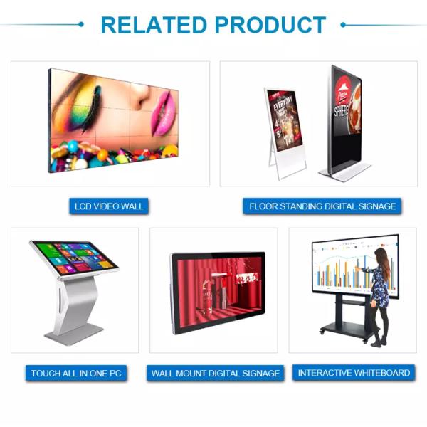 HDMI Interface IR 350cd/m2 1920x1080 LCD Touch Screen Kiosk