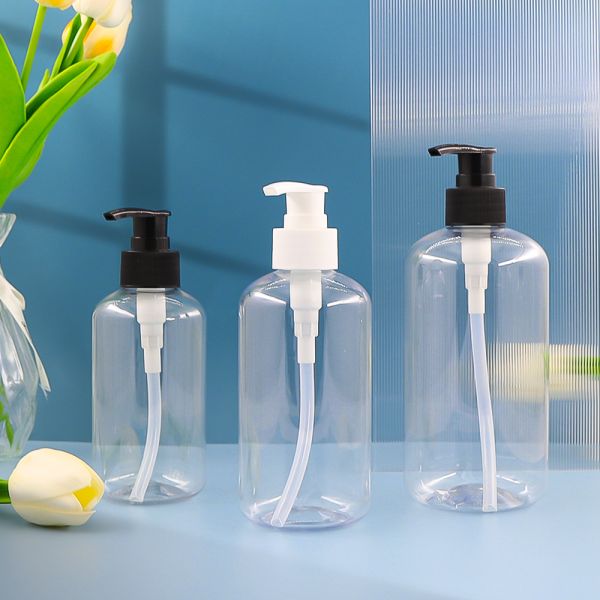 Functional design features of PET shampoo bottle
