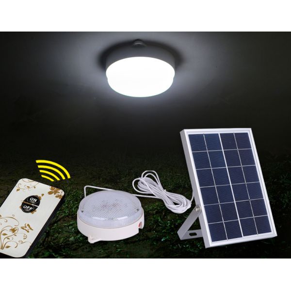 High Brightness Solar Ceiling Light with Motion Sensor for Garage Security