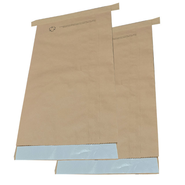 25kg Kraft Paper Sewn Open Mouth Bags Moisture Proof 60g - 120g/M2