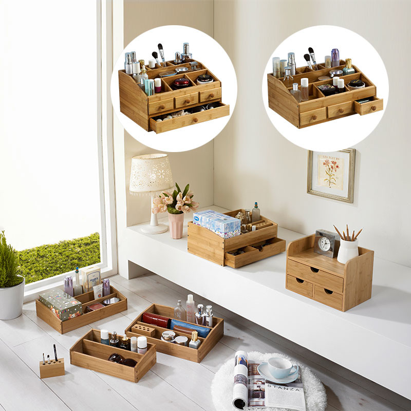 Quality bamboo makeup organizer for sale