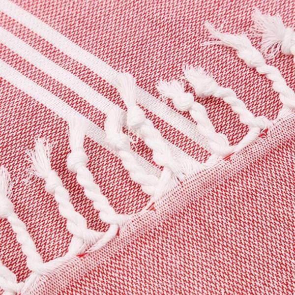 Eco Friendly Easy Cleaning Peshtemal Turkish Towels Beach With Tassels