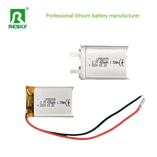 Customized Lipo Battery Cells 552535 3.7V 430mAh 400mAh Power
