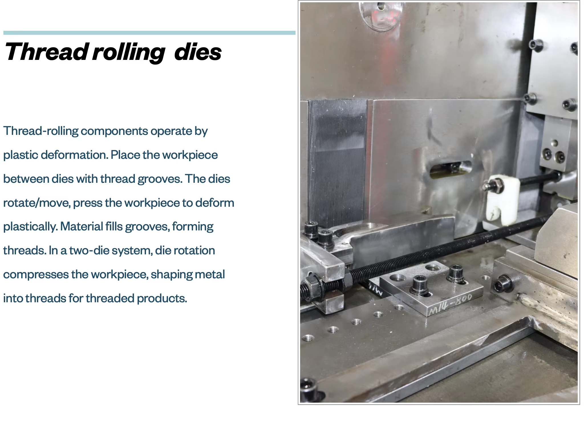 High Precision Compact Thread Forming Machine Fully Automatic Threading Machine