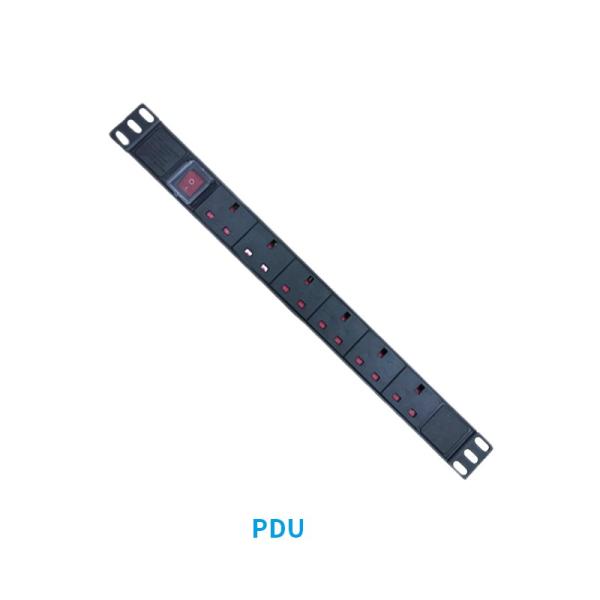 Industrial Server Rack Power Socket , Universal Socket Tool 6 Way UK Type
