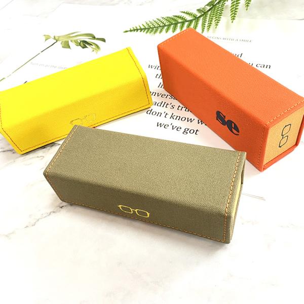 Factory New Design Eco-Friendly Top Quality Handmade Canvas Folding Sunglasses Case