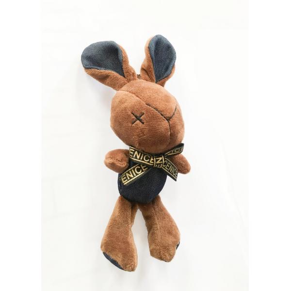 Surface WashableSoft Plush Toys Environmentally Printing Logo Rabbit Shape