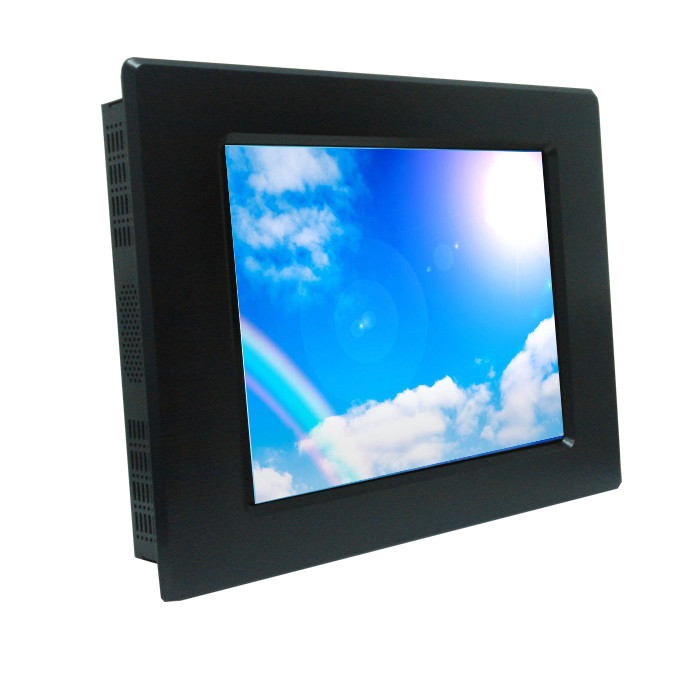 Quality 15&quot; panel mount monitor sunlight readable with aluminum front bezel for sale