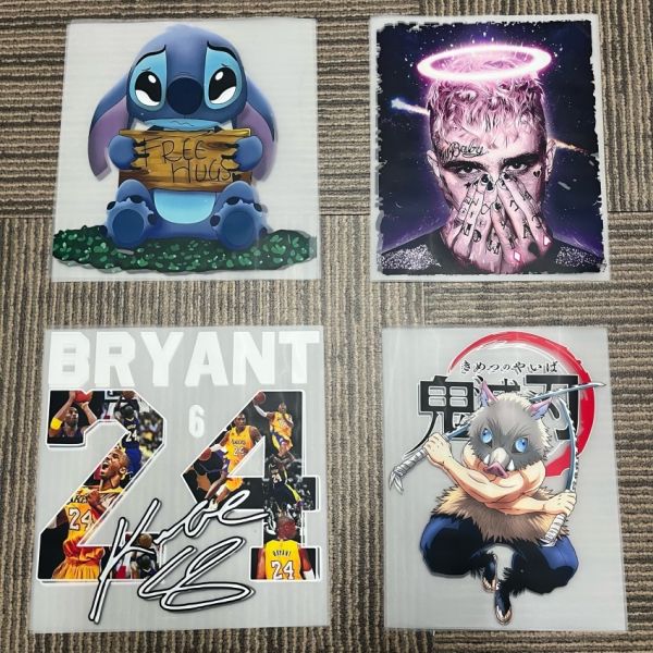 Custom Digital Transfer, Large Size DTF Heat Press Sticker With PET Material, Iron On Label For Garment Printing, DIY Logo