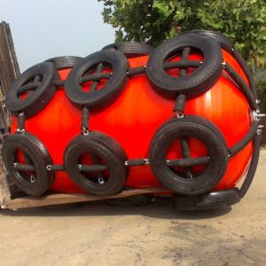 Quality Polyurethane Marine Floating Foam Fender With Tyre And Chain for sale