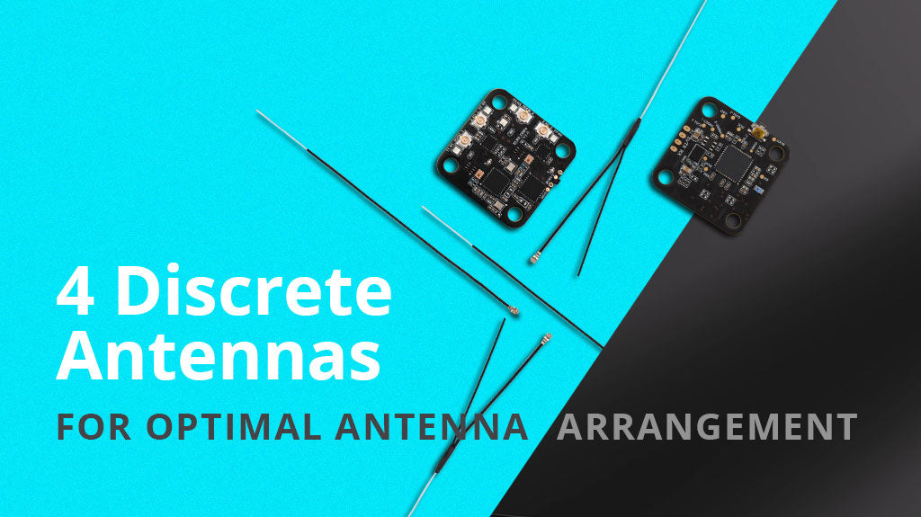 RadioMaster DBR4 Dual Band Gemini ExpressLRS Receiver Module 2.4GHZ 868/900MHZ RX Antenna Remote Control FPV Racing Drone Parts