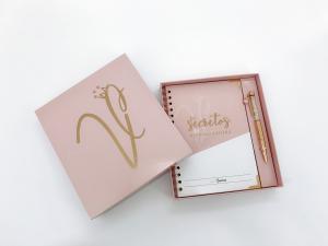 China A5 Spiral Notebook Printing Gold Foiled Planner With Package Box on sale