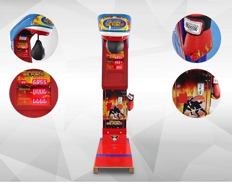 Ultimate Big Punch Electronic Boxing Arcade Game Machine For Entertainment