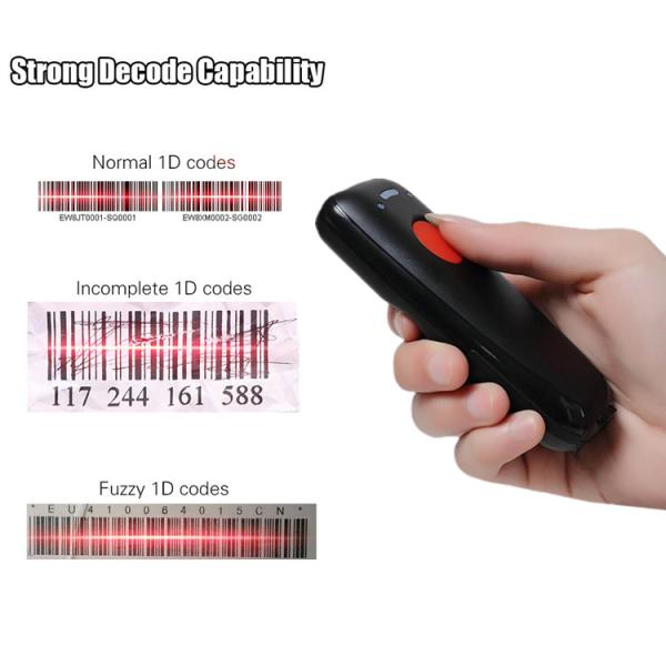 Mini 1D Bluetooth Barcode Scanner Portable Wireless For IOS Android Phone