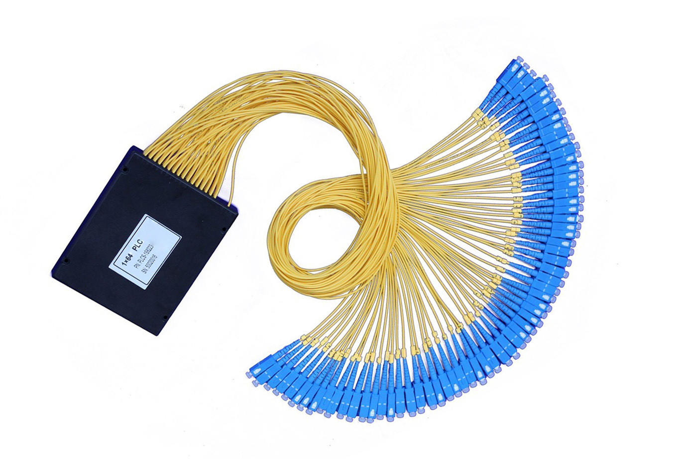 1X16 PLC 1310nm Fiber Optic Splitter G657A1 Gpon Epon SC APC UPC