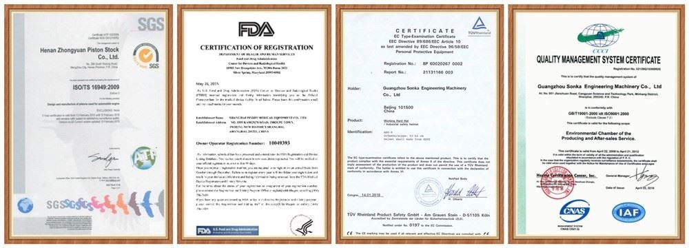 GUANGZHOU SUNCAR SEALS CO.,LTD. Certifications