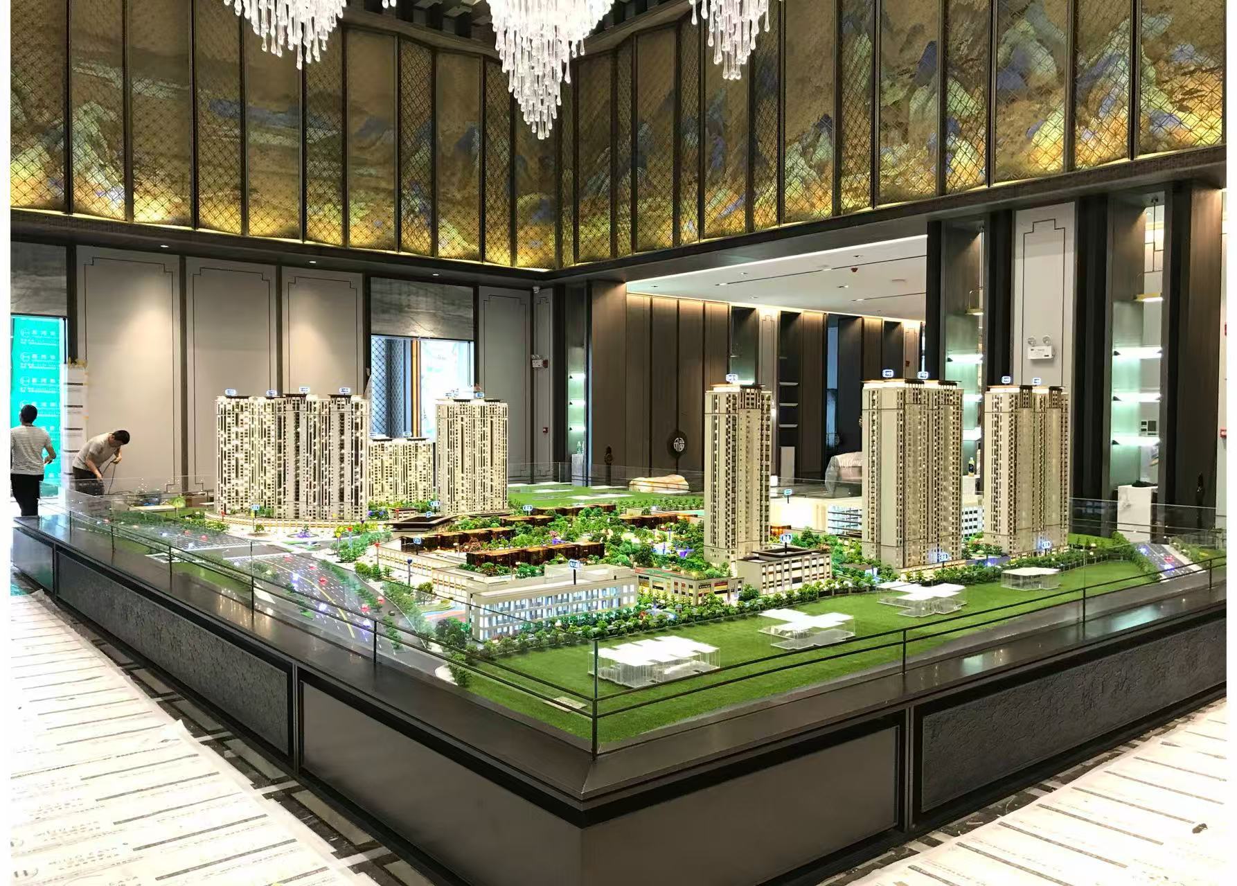 Modern Architectural Model Office Building Scale Model 1:100 Accurate