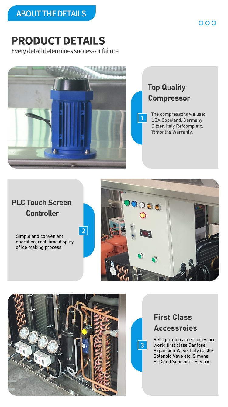Automated Salt Water Ice Block Machine Single Phase Block Ice Maker Machine