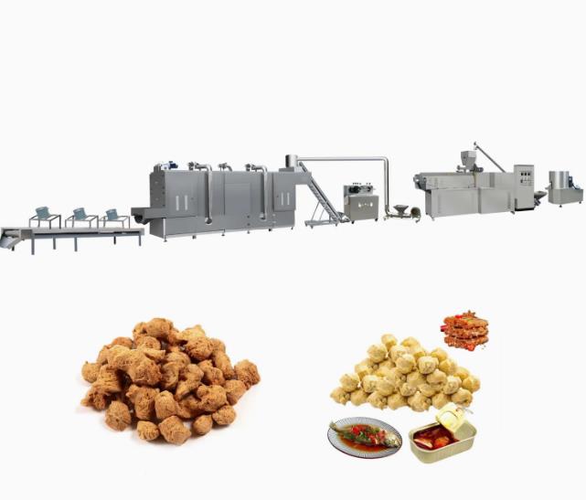 Textured Soya Extruder Machine / soya nuggets extruder Production Line