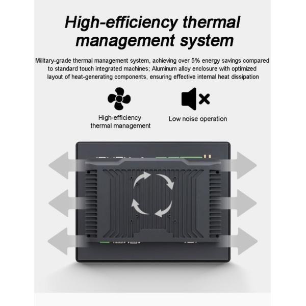 Aluminum Alloy case Ip65 Capacitive Touch Display Lcd Flat Screen Full hd Embedded Industrial Computer Customization