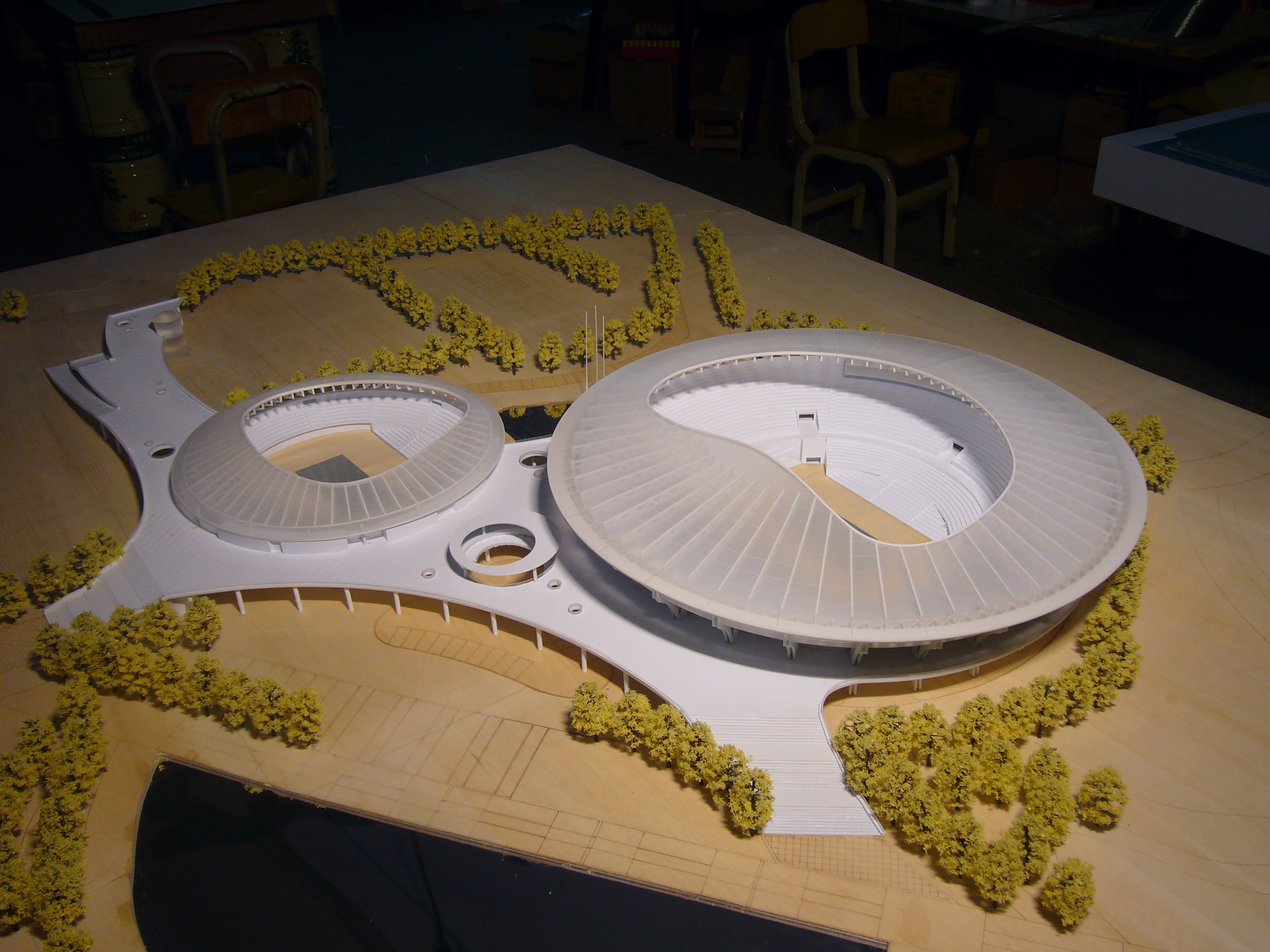 Architectural Model of Modern Stadiums 1