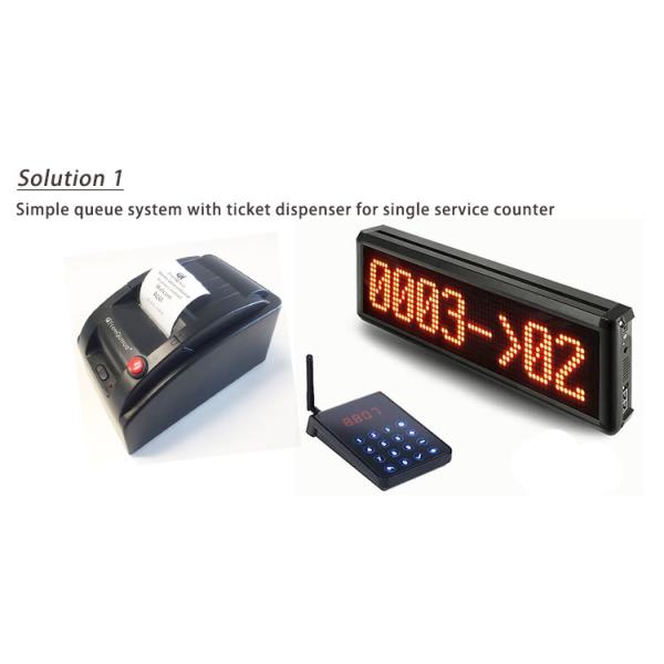 Newest wireless clinic queue management system ticket printer with number display