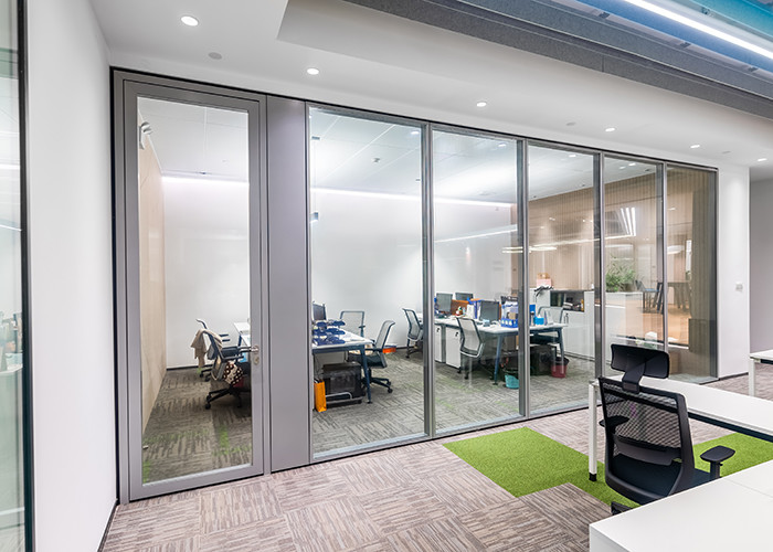 Modular Glass Partition Wall Demountable Glass Partition For Offioce Division