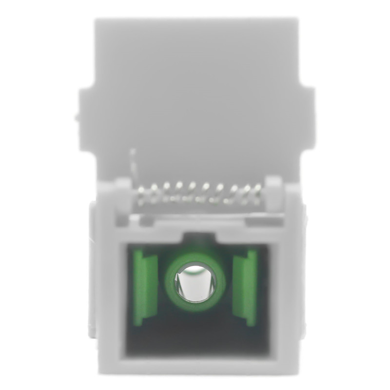 Low Insertion Loss Telecommunications Fiber Optic SC Adaptor with Flip Auto Shutter