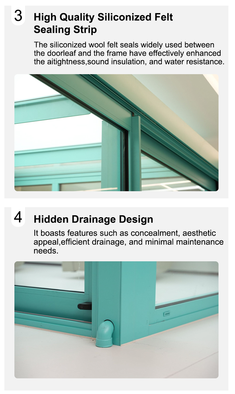 Customized Heavy Sliding Door Aluminium Window Making Materials Aluminum Construction Thermal Energy-Saving 5-Year Warranty