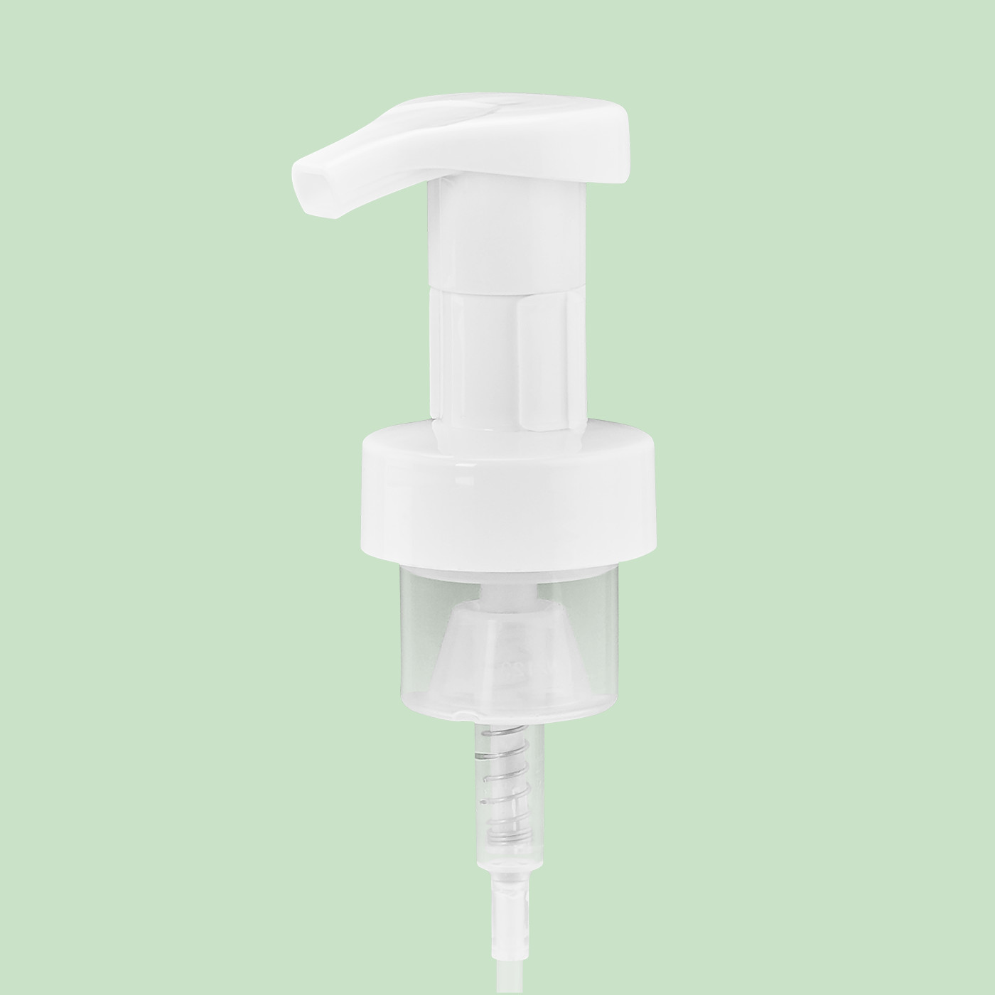 White Plastic Foam Pump 43/410 For Liquid Soap And Skincare Products