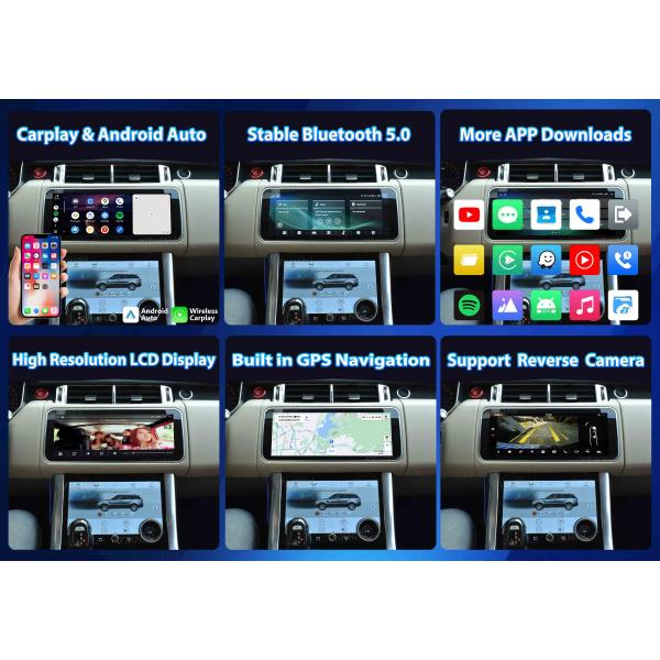 Viknav 12.3 Inch Upgrade Car Radio For Range Rover Sport L494 2013-2017 GPS Navigation Multimedia Player Wireless Carplay Auto Stereo Touch Screen