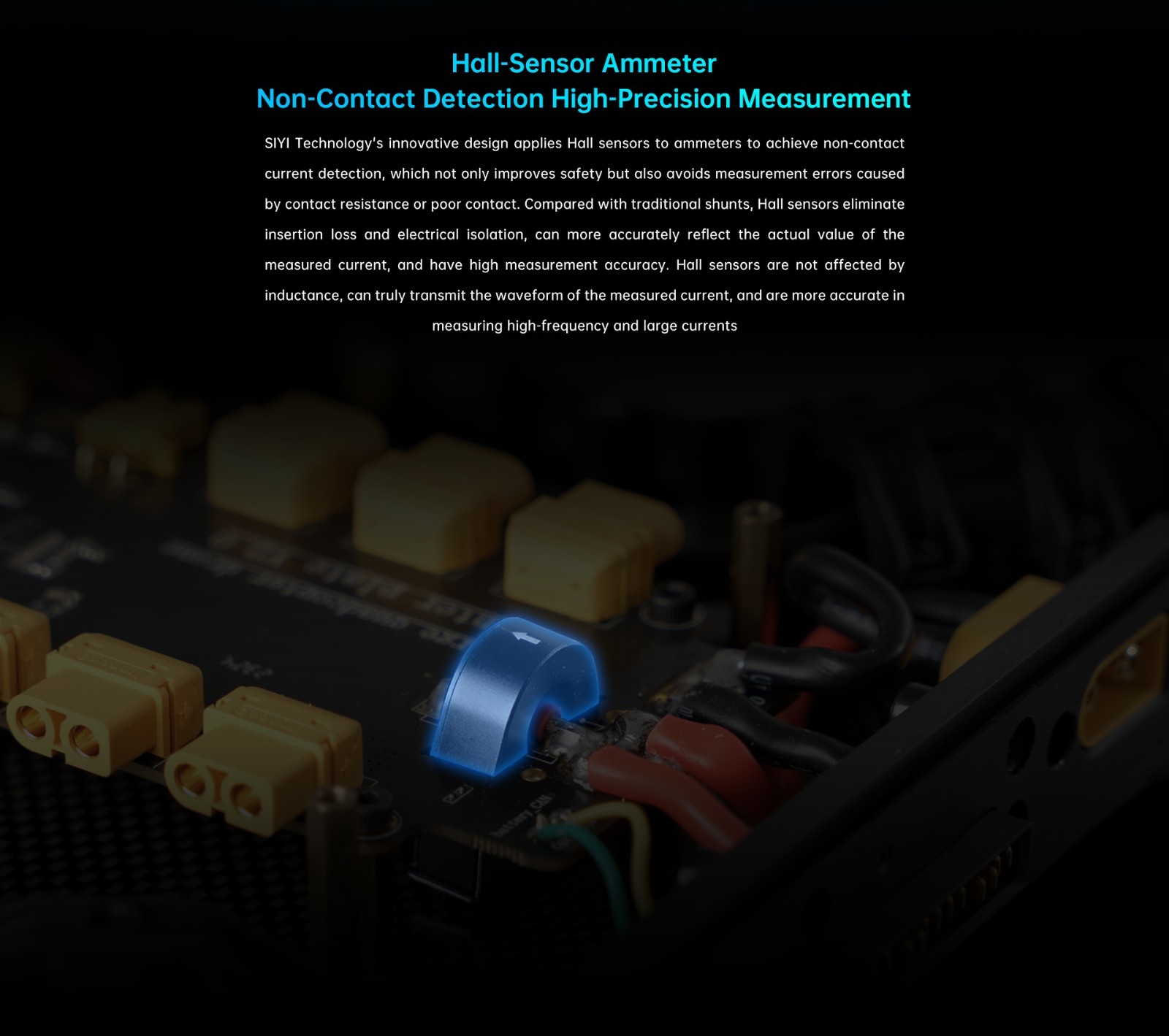 SIYI Power Module Aircraft Model High-precision Hall Ammeter 7-100V Voltage Measurement CNC Housing