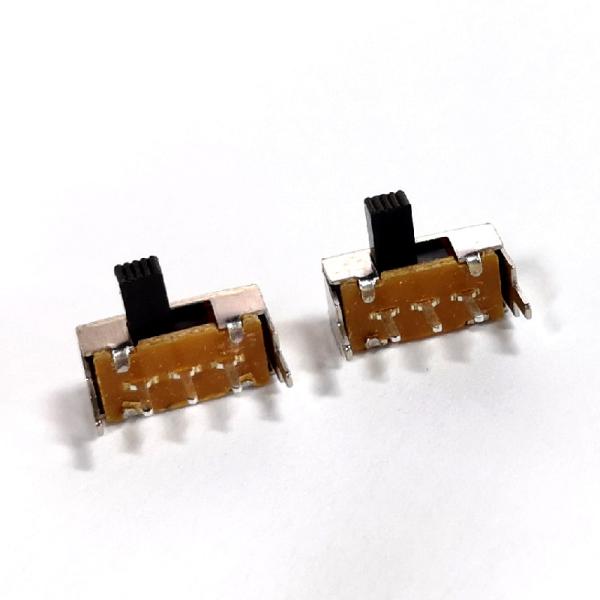 Slide Switch, Single Pole 1P2T SPDT Sliding Switch, Horizontal Side Push Tact Switch,Interruptor On-Off Toggle Switch