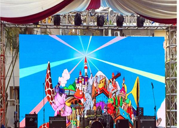 Buy Large Image Full Color Stage Curved Outdoor Advertising Led Display Screen P5.95 at wholesale prices