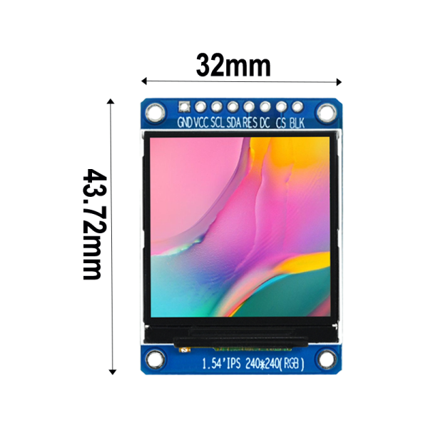 1.54-inch 240x240 high-definition TFT display st7789,segment lcd display,segment lcd